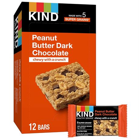 KIND Bars, Peanut Butter Dark Choc, Pack of 15