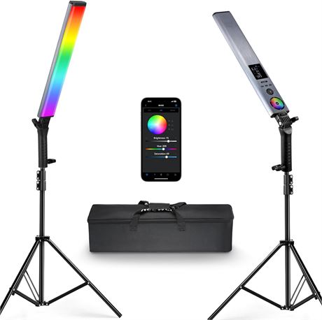 NEEWER RGB LED Video Light Wand 2 Pack